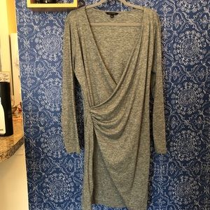 Grey, Banana Republic Faux Wrap Dress